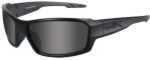 Wiley X Eyewear ACREB01 Rebel Safety Glasses Smoke Grey/Matte Black