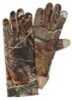 Hunters Specialties Spandex Unlined Gloves Tech Tip Realtree Xtra One Size