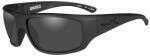 Wiley X Omega Sunglasses - Smoke Grey Lens - Matte Black Frame