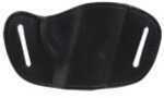 Bulldog Belt Slide Small Automatic Handgun Holster Right Leather Black MLBS
