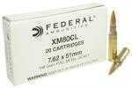 Fed XM80Cl 7.62X51(LC) 149 FMJ 20/25 Manufacturer: Federal Mfg Number: XM80Cl