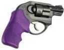 Hogue 78026 Tamer with Finger Grooves Grip Ruger LCR/LCRx Textured Rubber Purple