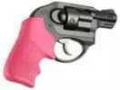 Hogue 78027 Tamer with Finger Grooves Grip Ruger LCR/LCRx Textured Rubber Pink