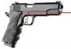 Hogue 45080 Rubber Grip Laser Enhanced with Finger Grooves 1911 Government Black