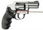 Hogue 60080 Monogrip Laser Enhanced with Finger Grooves S&W J Frame w/Round Butt Rubber Black