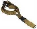 Aim Sports AOPS01T One Point with Steel Clip Bungee Rifle Sling 26.00" x 1.25" Elastic Webbing Tan