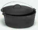 Tex Sport Pre-Seasoned Cast Dutch Oven 8 Qt. - Offers Better Protection Against Rust & provides a Non-Stick Surface at T