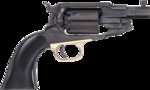 The Colt 1836 patent expired in 1857, and the next year, Remington introduced a solid-frame design that was both elegant and reliable. The 1858 Remington became so famous that it was the prevailing ch...