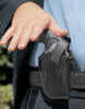 Uncle Mikes Paddle Holster - RH, Black 3.25"-3.75" Barrel Medium & Large Autos Vertical, Butt-Forward Or Muzzle-Forward