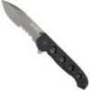 Columbia River M21-14G 3.88" Spear Point Veff Serrated G10 Black Handle Folding