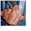 DeSantis Speed Scabbard OWB Leather Right Hand Holster, for Glock 26, Tan Md: 002TAE1Z0
