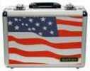 Sportlock ALUMALOCK Case Double Handgun USA Flag Scene