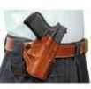 DESANTIS Mini Scabbard Holster RH OWB Leather for Glock 42 Tan