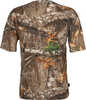 Material: Cotton Blend Color: Realtree Edge Size: X-Large Type: T-Shirt Short Sleeve: Y Other FEATURES:: Durable 60/40 Cotton Poly Fabric,S3 Anti-Microbial Finish PREVENTS ODERS,Rib Knit Neck And CUFF...