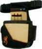 BG CIMARRON II Shell Pouch W/Box Holder Black/Tan/Gold
