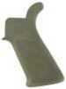 Hogue 15031 Overmolded Beavertail Made Of Rubber With OD Green Cobblestone Finish For AR-15, M16