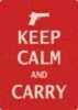 Rivers Edge Sign 12"X17" "Keep Calm And Carry"