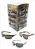 Type/Color: SUNGLASSES Size/Finish: Fall Transition Camo Material: Counter Top Display Other FEATURES:: Counter Top Display Of 36 Pair 4 Popular Frame Styles, Green, Pink & White New Fall TRANSI- TION...
