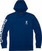 BROWNING TECH T-SHIRT NAVY LS HOODED LARGE
