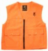 BG Safety Vest Buck Mark Logo Blaze Orange Medium