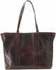 Type/Color: Structured Tote/Brown Size/Finish: 18"W X 12H" X 6D" Material: Vegan Leather LADIES: Y Other FEATURES:: CCW Compartment 16"W X 7.5"H 10" Handgun Will Fit Spacious Interior, Accessible Orga...