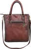 Type/Color: Flat Tote/BURGANDY Size/Finish: 12.75"L X 4"W X 14.55H" Material: Leather LADIES: Y Other FEATURES:: Easy Access CC Compartment W/ Holster CCW Compartment 9"W X 10.5"H Top Handles And Adju...