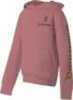 Browning YOUTH'S HOODIE Dusty Rose X-Large W/Logo SLEEVES