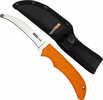 AccuSharp 734C AccuZip 4" Fixed Plain Stainless Steel/ Blade Blaze Orange Ergonomic Anti-Slip Rubber Handle