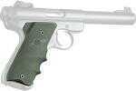 Hogue Grips Ruger® MKII/III W/Finger GROOVES OD Green