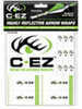 C-EZ Green Reflective Arrow Wrap Kit W/2 Logo DECALS