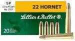 22 Hornet 45 Grain Soft Point 20 Rounds Sellior & Bellot Ammunition