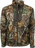 Material: Poly Fleece Color: Realtree Edge Size: X-Large Type: Jacket Long Sleeve: Y Other FEATURES:: Quiet Shell Fabric Bonded With Sherpa Fleece Inner,2 Lower & 2 Chest Pockets,YKK ZIPPERS, Waist Ci...
