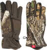Material: Synthetic Size: X-Large Color: Realtree APX Other FEATURES:: 3-Layer SOFTSHELL Laminated To TPU W/Short Fur Backing,Pu Palm Patch,Stretch Fleece Palm ,Elastic Wrist,Touch Silicone Print On I...