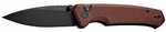 Weight: 0.0000 Other FEATURES:: Nitro V Blade, Button Lock, Burgundy G10 Handle Blade Material: Carbon Steel Number Of BLADES: 1 Blade Length: 2.9" Handle Material: G-10 Handle Color: Burgundy Open Le...