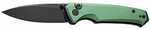 CIVIVI Knife ALTUS 2.97" Green /Black STONEWASH Button Lock