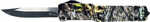 TEMPLAR Knife Slim Zinc OTF MOOB 3.1" D2 Black Drop Point
