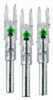 Material: Clear Plastic Color: Green Straightness Factor +/-:  Weight Tolerance +/-:  Mechanical: N Fixed: N Grain: 20 Length:  Diameter: Fits ARROWS With Id Of .246 Other FEATURES:: Piston Driven Str...