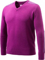 Beretta Men's Classic V-Neck Sweater in Violet Size Large