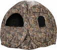 Type/Color: Ground Blind/Realtree Edge Size/Finish: 58"X58" Floor, 57"Tall Material: 150 Denier Other FEATURES:: Spring Steel