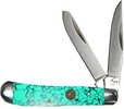 Blade Material: Stainless Steel Number Of BLADES: 2 Blade Length: 2.5" Handle Material: Bone Handle Color: Teal Open Length: 0.0000 Closed Length: 2.7500 Weight: 0.0000 Other FEATURES:: Sea Foam Stone...