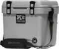 Material: Roto Molded Size: 20 Quart Color: Steel Grey DIMENSIONS: 16.9"X12.6"X15 Other FEATURES:: Includes CUSHIONED Nylon Shoulder Strap, POSITRAC Lid LATCHES Create A Positive Seal , ENDURA Hinge S...