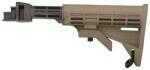 TAPCO Stock T6 Adjustable AK Style Rifle Polymer Dark Earth