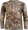 Material: Cotton Blend Color: Realtree APX Size: Large Type: T-Shirt Long Sleeve: Y Other FEATURES:: Long Sleeve T-Shirt Crew Neck Line Soft And Quiet Fabric
