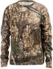 Material: Cotton Blend Color: Realtree APX Size: Youth Large Type: T-Shirt Long Sleeve: Y Other FEATURES:: Long Sleeve T-Shirt Crew Neck Line Soft And Quiet Fabric