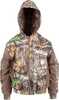 Material: Polyester Color: Realtree Edge Size: Youth Large Type: Jacket Long Sleeve: Y Other FEATURES:: Insulated And Waterproof Breathable Outerwear W/ Scent Factor Technology Soft And Quite TRICOT F...