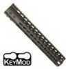 Guntec USA 12" Ultra Lightweight Thin Key Mod Free Floating Handguard With Monolithic Top Rail