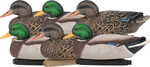 Type: Hen/Drake (Mixed) Material: Synthetic Size/Weight: LIFESIZE Quantity Per Pack: 6 Other FEATURES:: Life Sized FLOATERS Weight Forward Keel Front Line-Dock For Depth CTRL 6 Pack: 3 DRAKES, 3 HENS ...